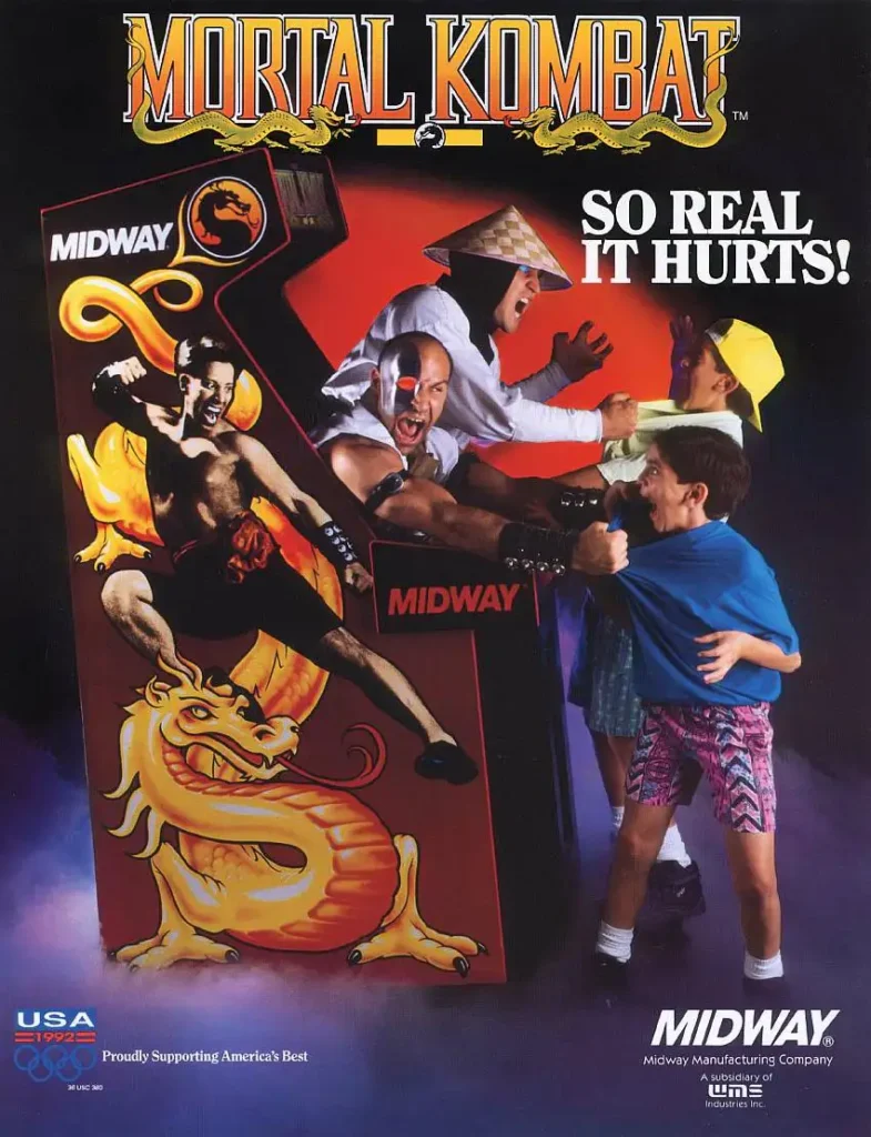 Affiche du jeu mortal kombat